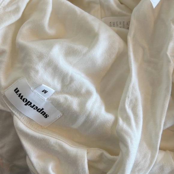 Superdown Gene Cross Front Bodysuit in White - Picture 13 of 13